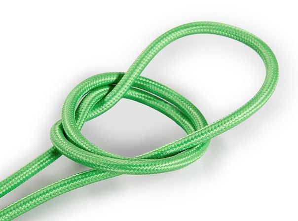 Kynda Light Strijkijzersnoer Licht groen - rond, effen stof