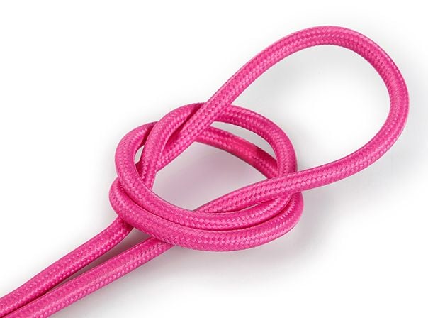 Kynda Light Strijkijzersnoer Roze - rond, effen stof