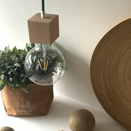 Kynda Light Strijkijzersnoer Salie - rond, linnen