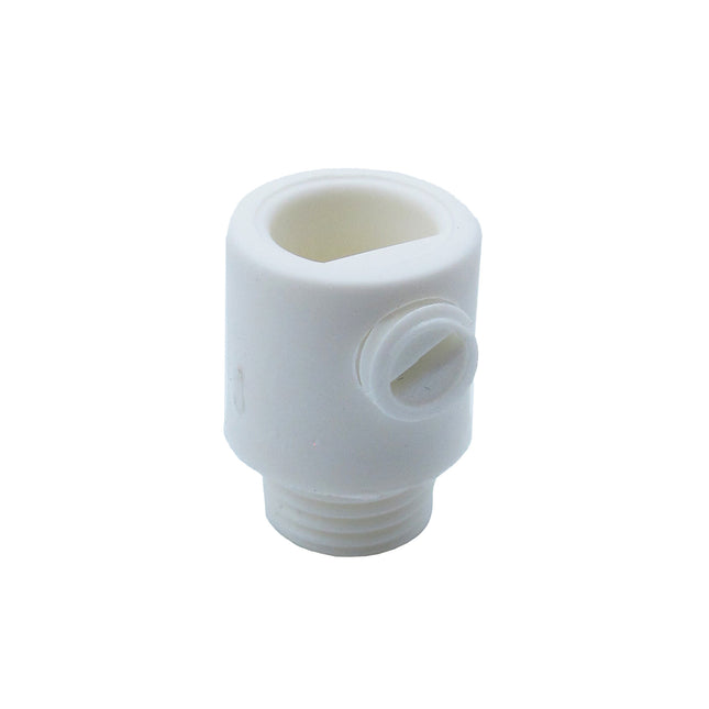 Kynda Light Trekontlaster kunststof - uitwendig schroefdraad - 7 mm | Wit