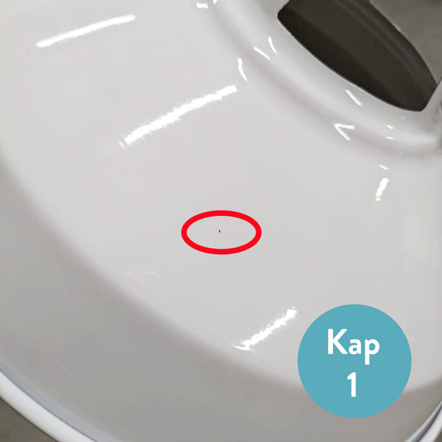 Kynda Light TWEEDEKANS | Lampenkap 'Hafthor' metaal | Wit met lichte beschadigingen