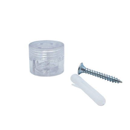 Kynda Light Wand - of plafondbevestiging | Rond, transparant