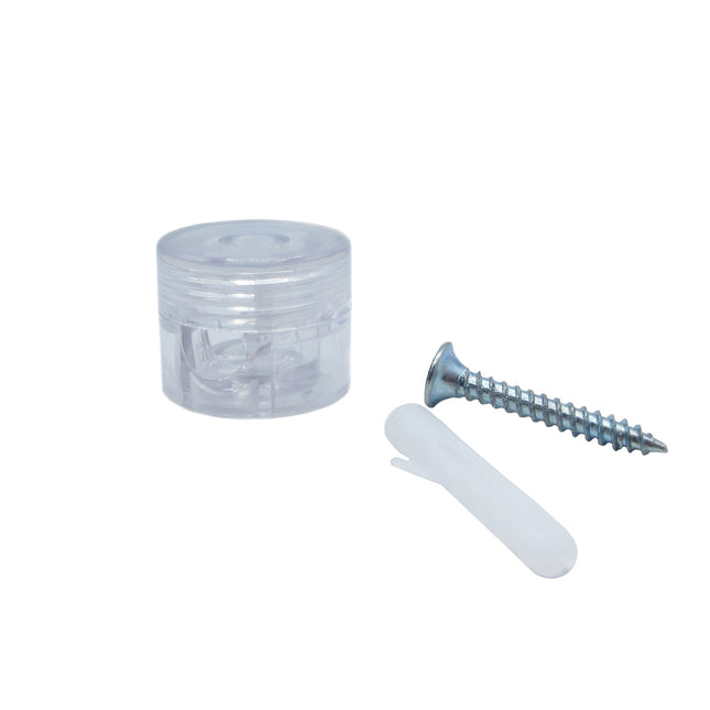Kynda Light Wand - of plafondbevestiging | Rond, transparant