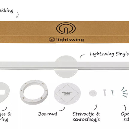 Lightswing Lightswing® Single Wit | Ophangsysteem 1 lamp
