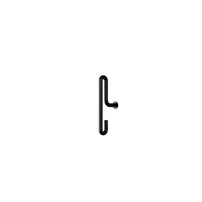 Moebe Wandhaak - klein - set 2 stuks | Zwart (S)
