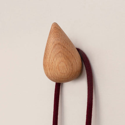 Normann Copenhagen Dropit Wandhaak - set 2 stuks | Zwart (Small)